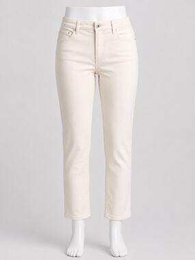 DL1961 Mara Instasculpt Off White Ankle Straight Jeans - Size 31